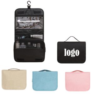 Custom Voyagers Hanging Oxford Travel Toiletry Kit