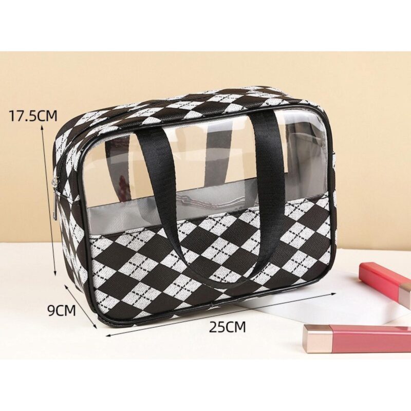 Custom W/Handle Waterproof Cosmetic Bag Toiletry Bag - 1