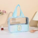 Custom W/Webbing Handle Waterproof Letter D Cosmetic Bag Toiletry Bag - 1