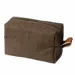 Custom Washable Kraft-Tex Toiletry Bag With Zip Closure - 3