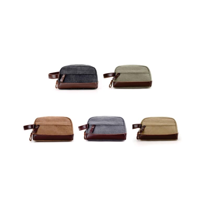 Custom Water Resistant Canvas Toiletry Bag - 9