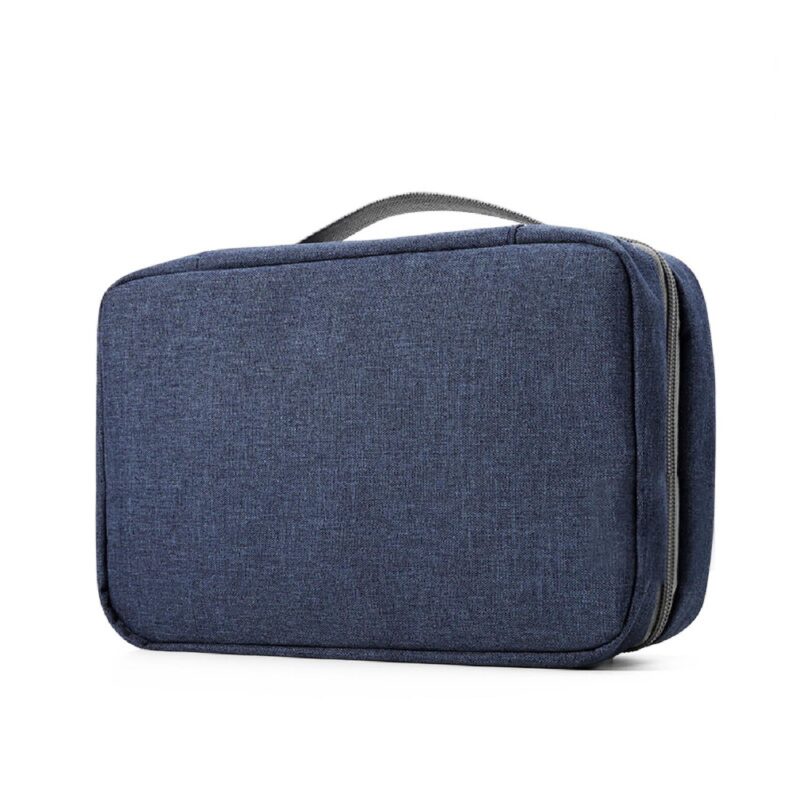 Custom Water Resistant Foldable Wash Gargle Bag Toiletry Bag w/ Handle Hook - 2