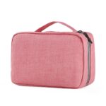 Custom Water Resistant Foldable Wash Gargle Bag Toiletry Bag w/ Handle Hook - 3