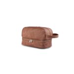 Custom Water Resistant Leather Toiletry Bag - 2
