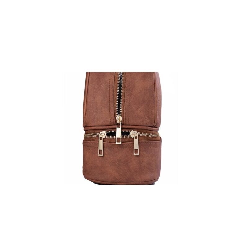 Custom Water Resistant Leather Toiletry Bag - 4
