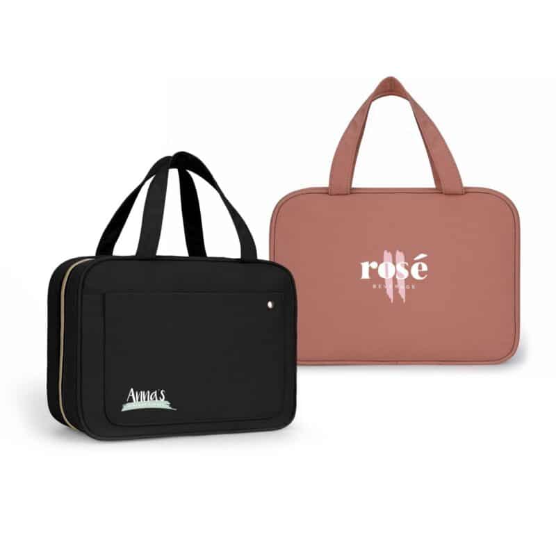 Custom Water-Resistant Nylon Hanging Toiletry Bag - 1
