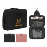 Custom Water-Resistant Nylon Hanging Toiletry Bag