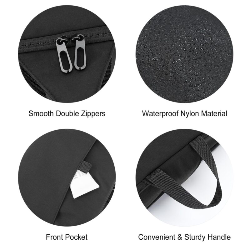 Custom Water-Resistant Nylon Hanging Toiletry Bag - 2