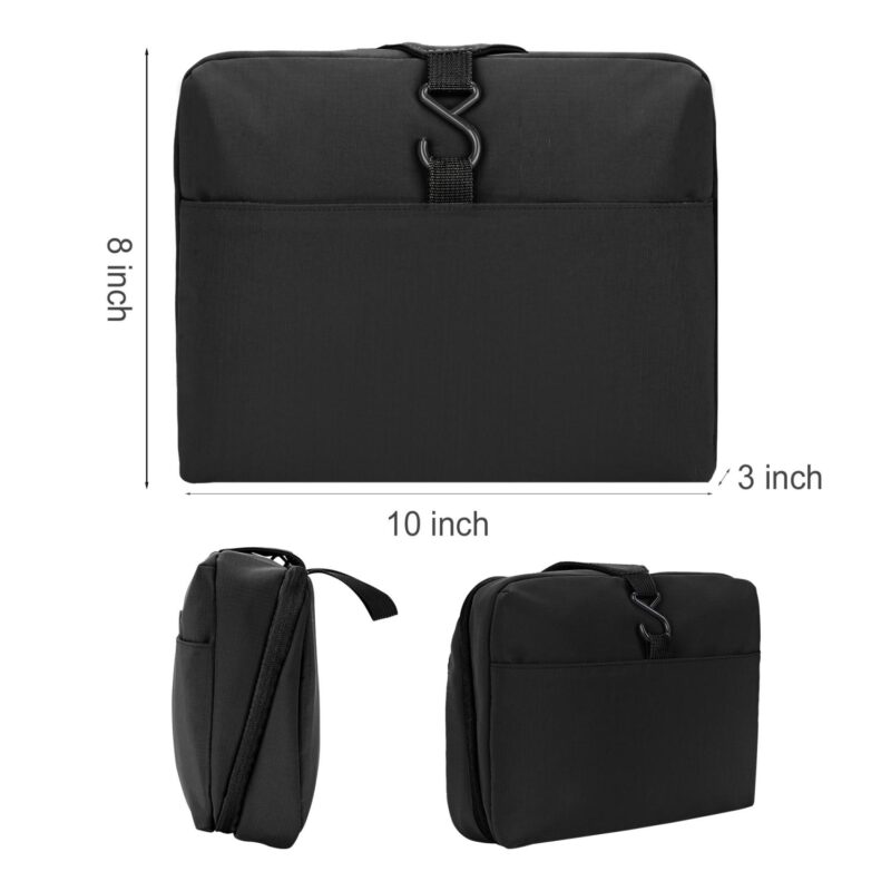 Custom Water-Resistant Nylon Hanging Toiletry Bag - 3