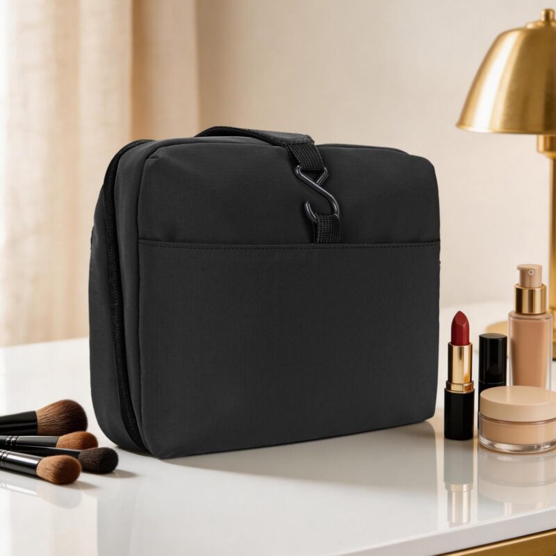 Custom Water-Resistant Nylon Hanging Toiletry Bag - 4