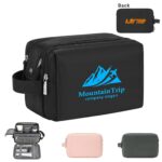 Custom Water-Resistant Nylon Toiletry Bag with Tech Organizer