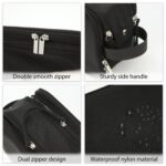 Custom Water-Resistant Nylon Toiletry Bag with Tech Organizer - 3