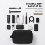 Custom Water-Resistant Nylon Toiletry Bag with Tech Organizer - 5