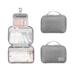 Custom Water Resistant Toiletry Bag Makeup Bag Cosmetic Bag Travel Organizer With Hook - 1