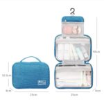 Custom Water Resistant Toiletry Bag Makeup Bag Cosmetic Bag Travel Organizer With Hook - 5