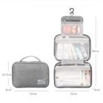 Custom Water Resistant Toiletry Bag Makeup Bag Cosmetic Bag Travel Organizer With Hook - 7