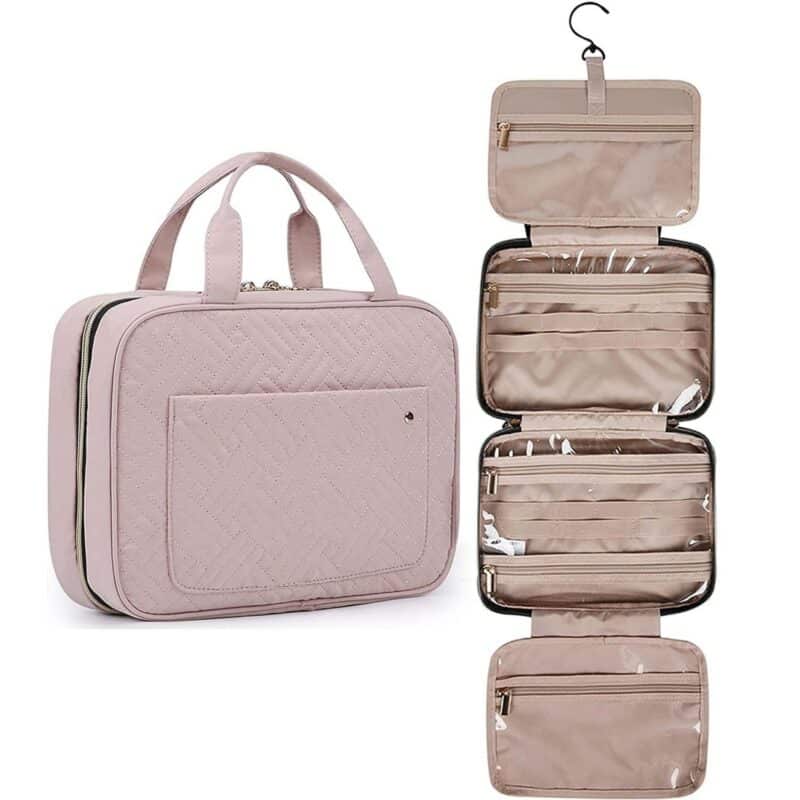 Custom Water-Resistant Toiletry Bag With Hanging Hook - 1