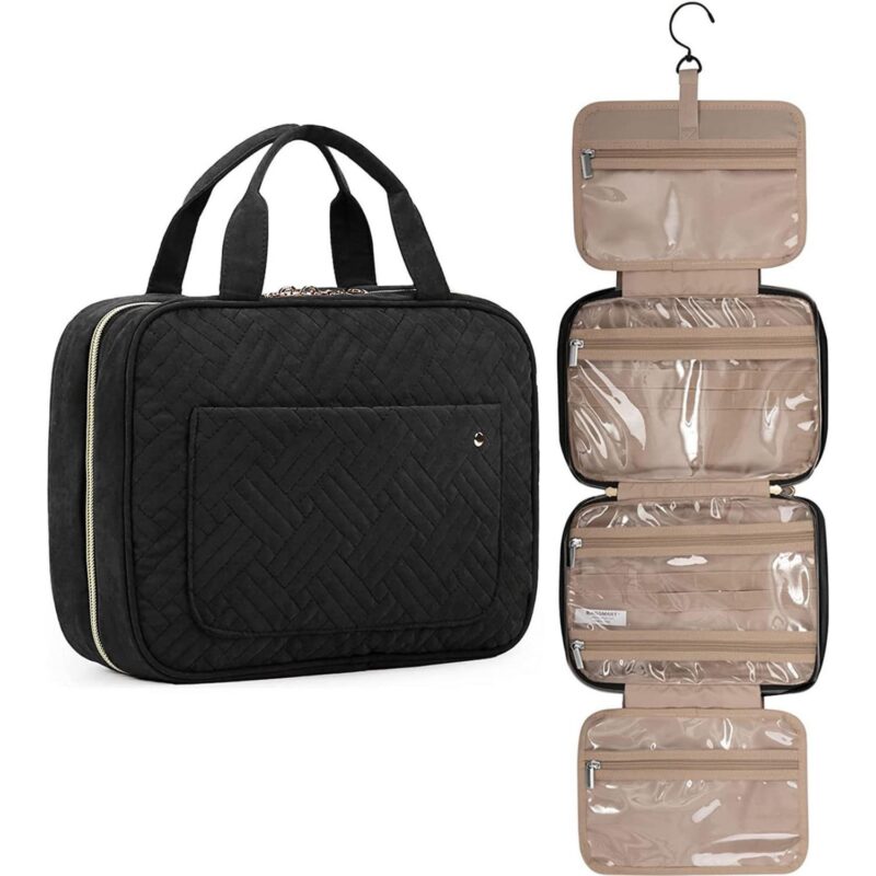 Custom Water-Resistant Toiletry Bag With Hanging Hook - 2