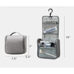 Custom Water Resistant Toiletry Kit Makeup Bag Cosmetic Bag Travel Organizer With Hanging Hook - 4