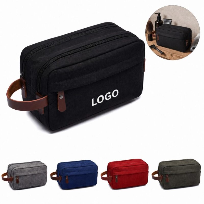 Water-Resistant-Travel-Toiletry-Bag-Dopp-Kit-CPE351-12 Custom Water Resistant Travel Toiletry Bag Dopp Kit
