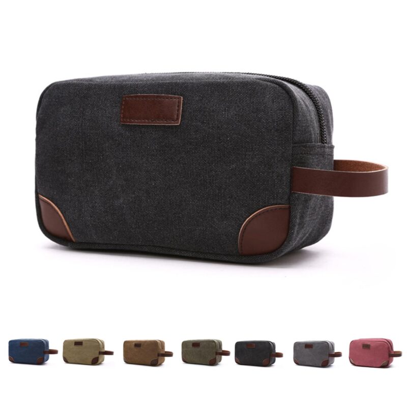 Custom Water-resistant Canvas Toiletry Bag - 1