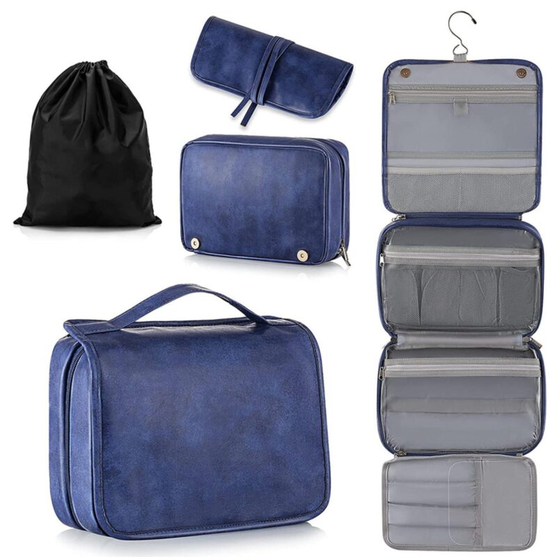 Custom Water-resistant Hanging Travel Toiletry Bag - 7