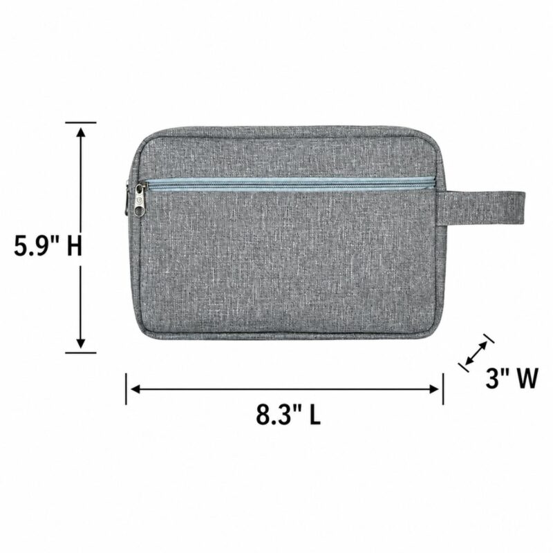 Custom Waterproof 600D Polyester Travel Toiletry Bag With Handle - 6