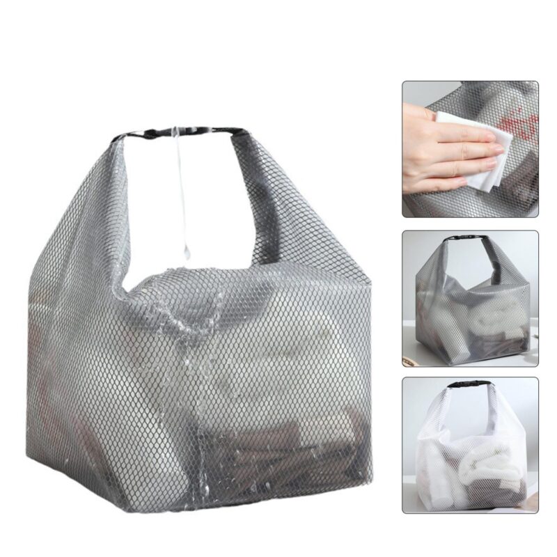 Custom Waterproof Beach Swimming Mesh Toiletry Bag - 1