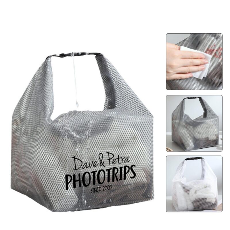 Custom Waterproof Beach Swimming Mesh Toiletry Bag
