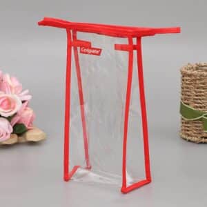 Custom Waterproof Clear PVC Toiletry Bag (7"x8"x1.6")