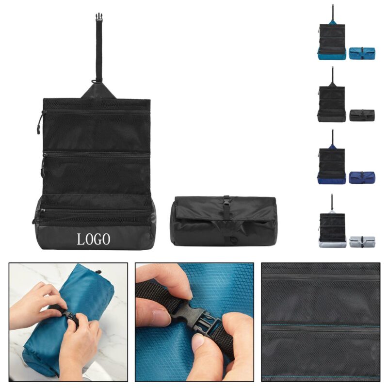 Custom Waterproof Foldable Travel Toiletry Bag