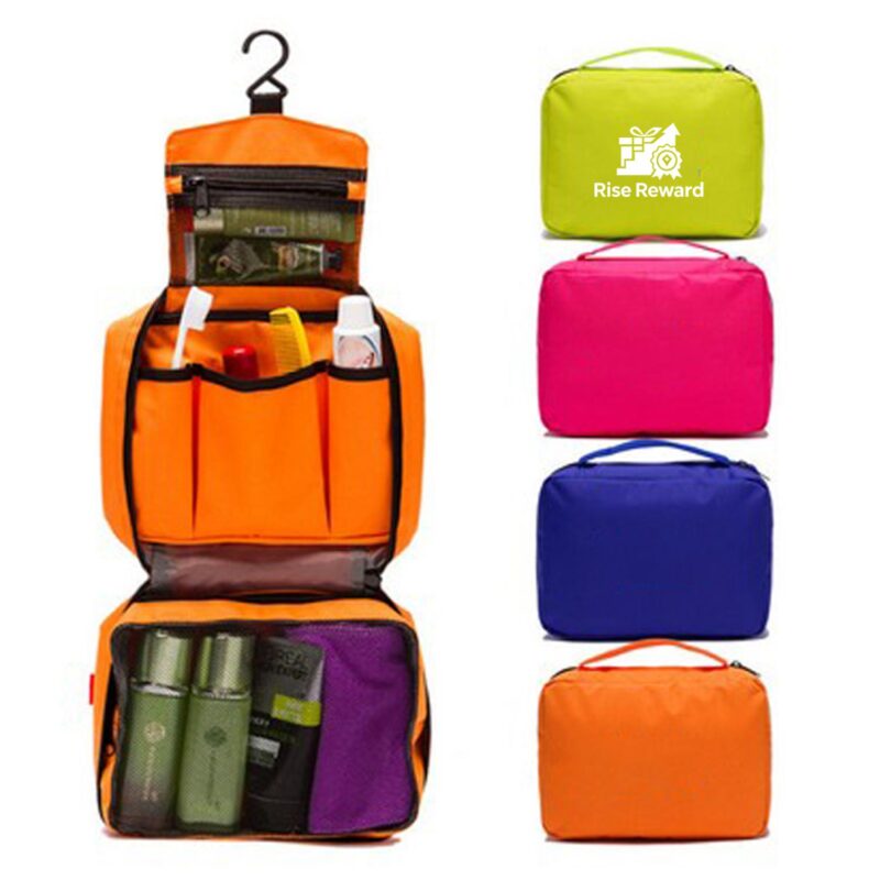 Waterproof-Hanging-Toiletry-Kit-with-Multiple-Pockets-SLTB214 Custom Waterproof Hanging Toiletry Kit with Multiple Pockets