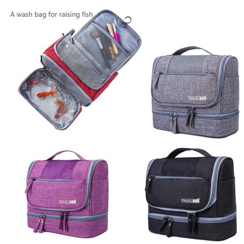 Custom Waterproof Hanging Travel Toiletry Bag - 1