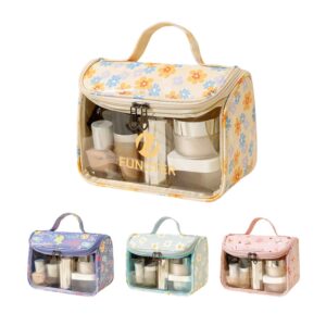 Custom Waterproof Large Cosmetic Bag Toiletry Bag W/Flip