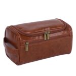 Custom Waterproof Leather Toiletry Bag - 2