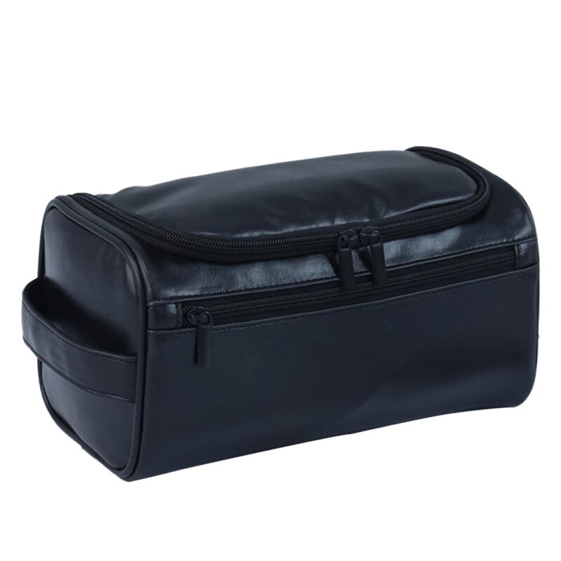 Custom Waterproof Leather Toiletry Bag - 3