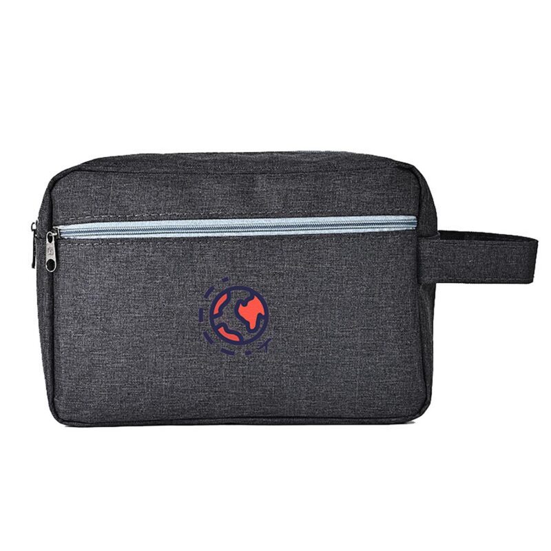 Custom Waterproof Oxford Cloth Double Layer Toiletry Bag with Handles - 4