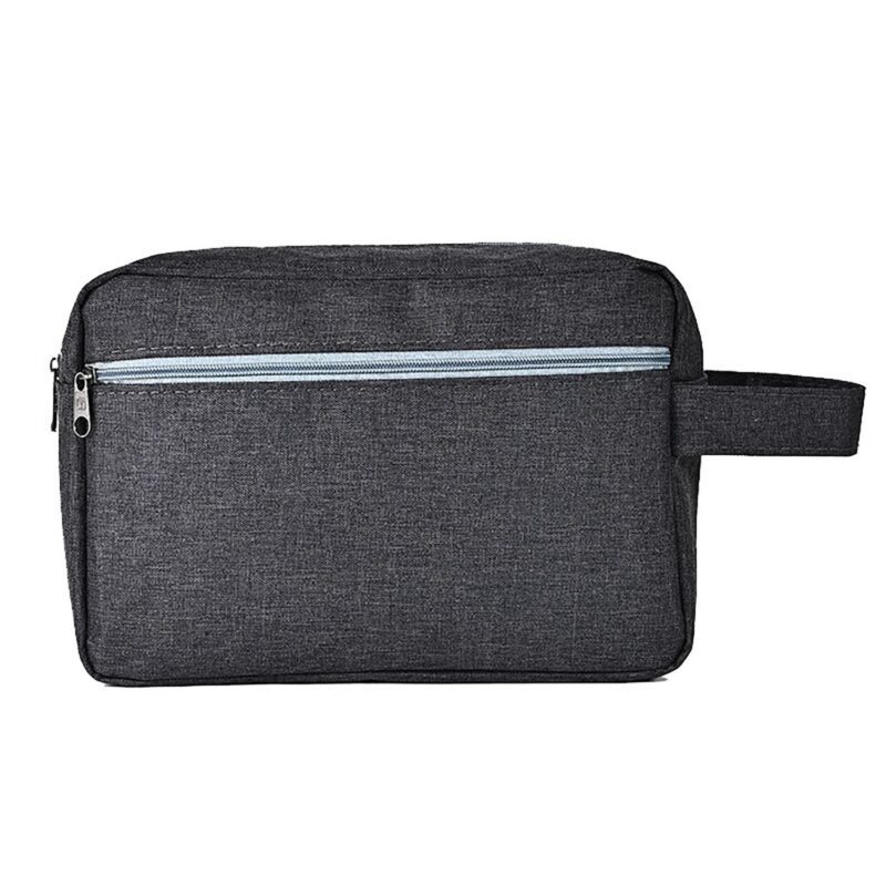 Custom Waterproof Oxford Cloth Double Layer Toiletry Bag with Handles - 5