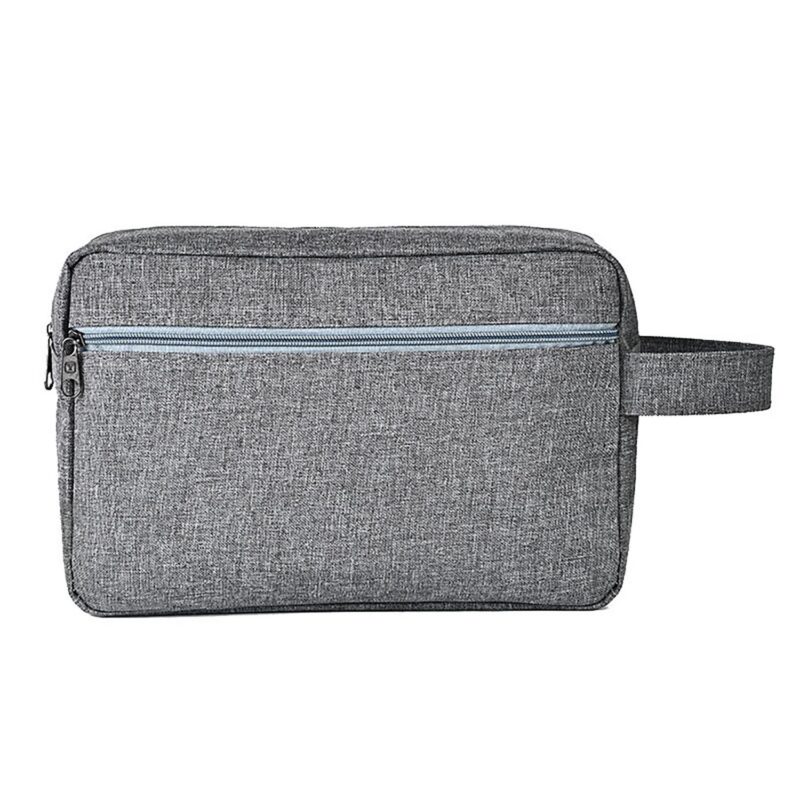 Custom Waterproof Oxford Cloth Double Layer Toiletry Bag with Handles - 7