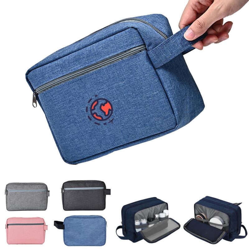 Waterproof-Oxford-Cloth-Double-Layer-Toiletry-Bag-with-Handles-CPP028 Custom Waterproof Oxford Cloth Double Layer Toiletry Bag with Handles