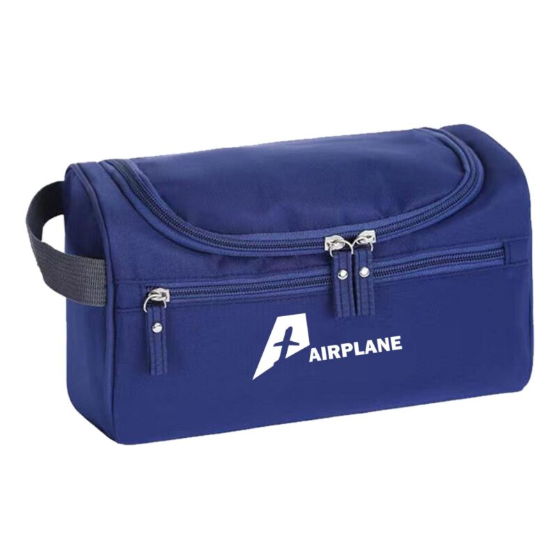Custom Waterproof Oxford Fabric Hanging Toiletry Bag with Side Handle - 2