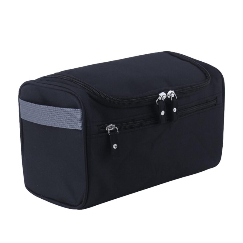 Custom Waterproof Oxford Fabric Hanging Toiletry Bag with Side Handle - 5