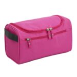 Custom Waterproof Oxford Fabric Hanging Toiletry Bag with Side Handle - 7