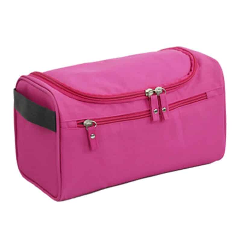 Custom Waterproof Oxford Fabric Hanging Toiletry Bag with Side Handle - 7