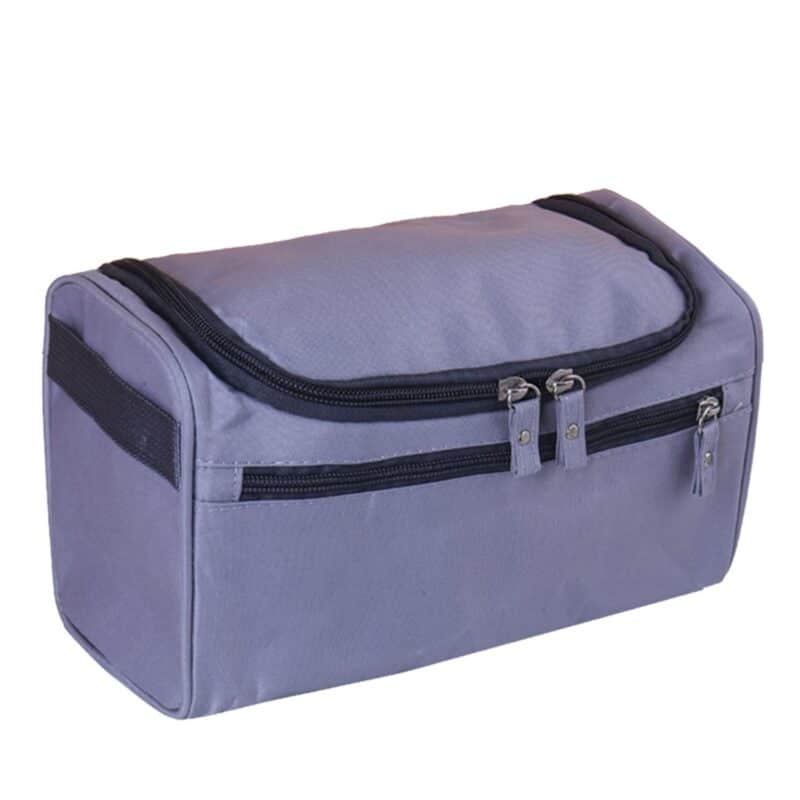 Custom Waterproof Oxford Fabric Hanging Toiletry Bag with Side Handle - 9