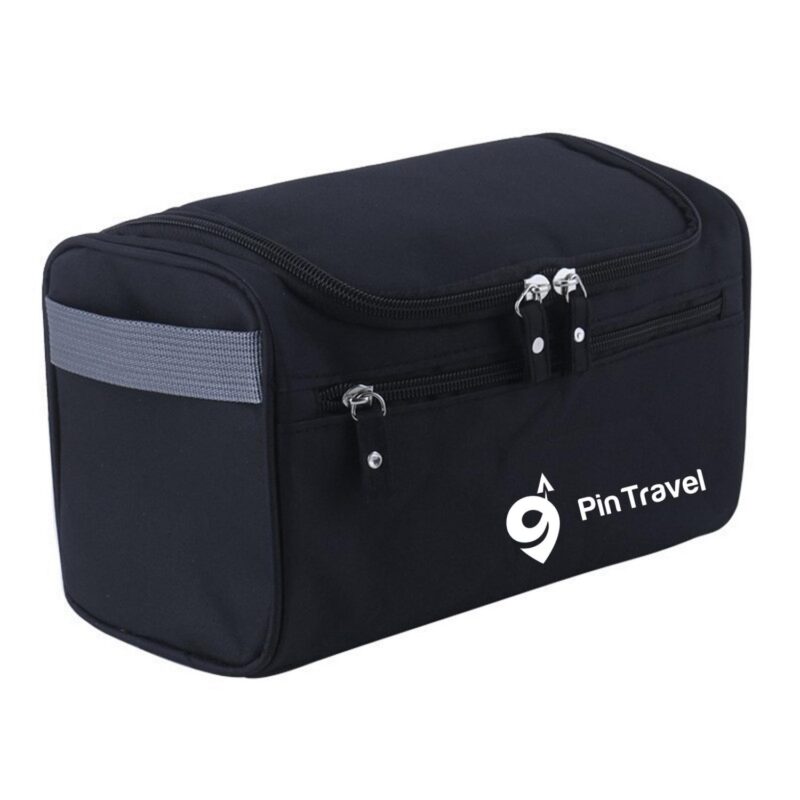Custom Waterproof Oxford Fabric Toiletry Bag with Dry Wet Separation - 2
