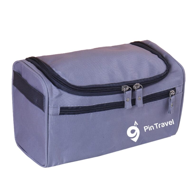 Custom Waterproof Oxford Fabric Toiletry Bag with Dry Wet Separation - 8