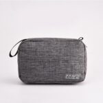 Custom Waterproof Oxford Toiletry Bag Travel Cosmetic Organizer Pouch with Wet Dry Separation - 1