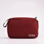 Custom Waterproof Oxford Toiletry Bag Travel Cosmetic Organizer Pouch with Wet Dry Separation - 3