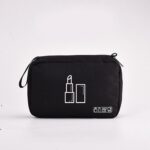 Custom Waterproof Oxford Toiletry Bag Travel Cosmetic Organizer Pouch with Wet Dry Separation - 4